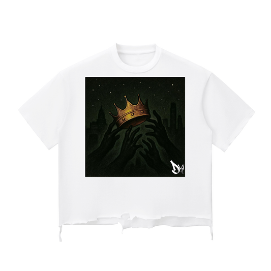 Crowns Signature Snow Wash Raw-Hem Boxy T-shirt
