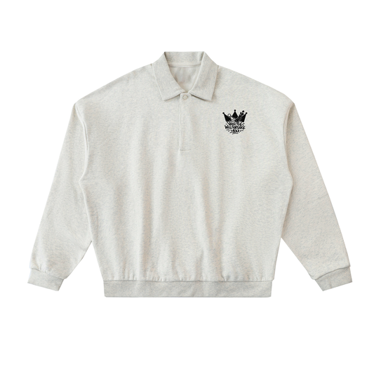 Vanity Will Forsake You Heavyweight Fleece Polo Sweatshirt