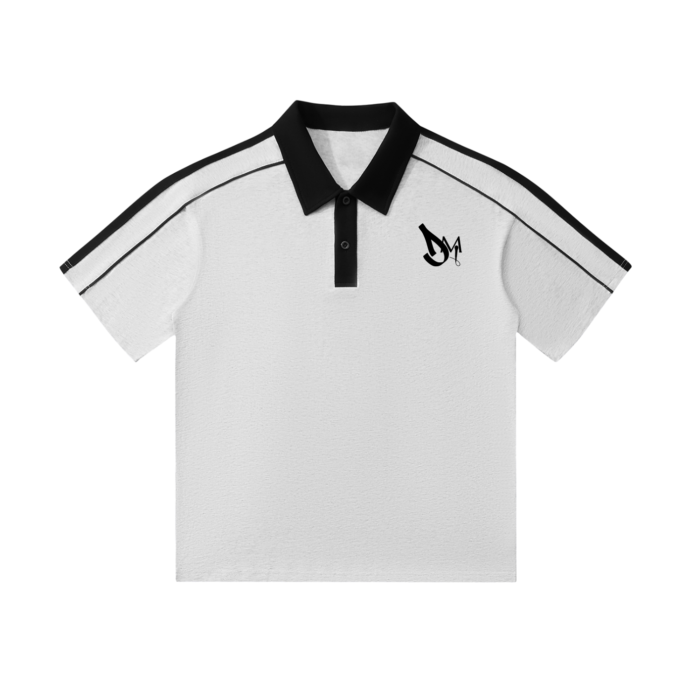 Vanity Will Forsake You Contrast Collar Short-Sleeve Polo Shirt