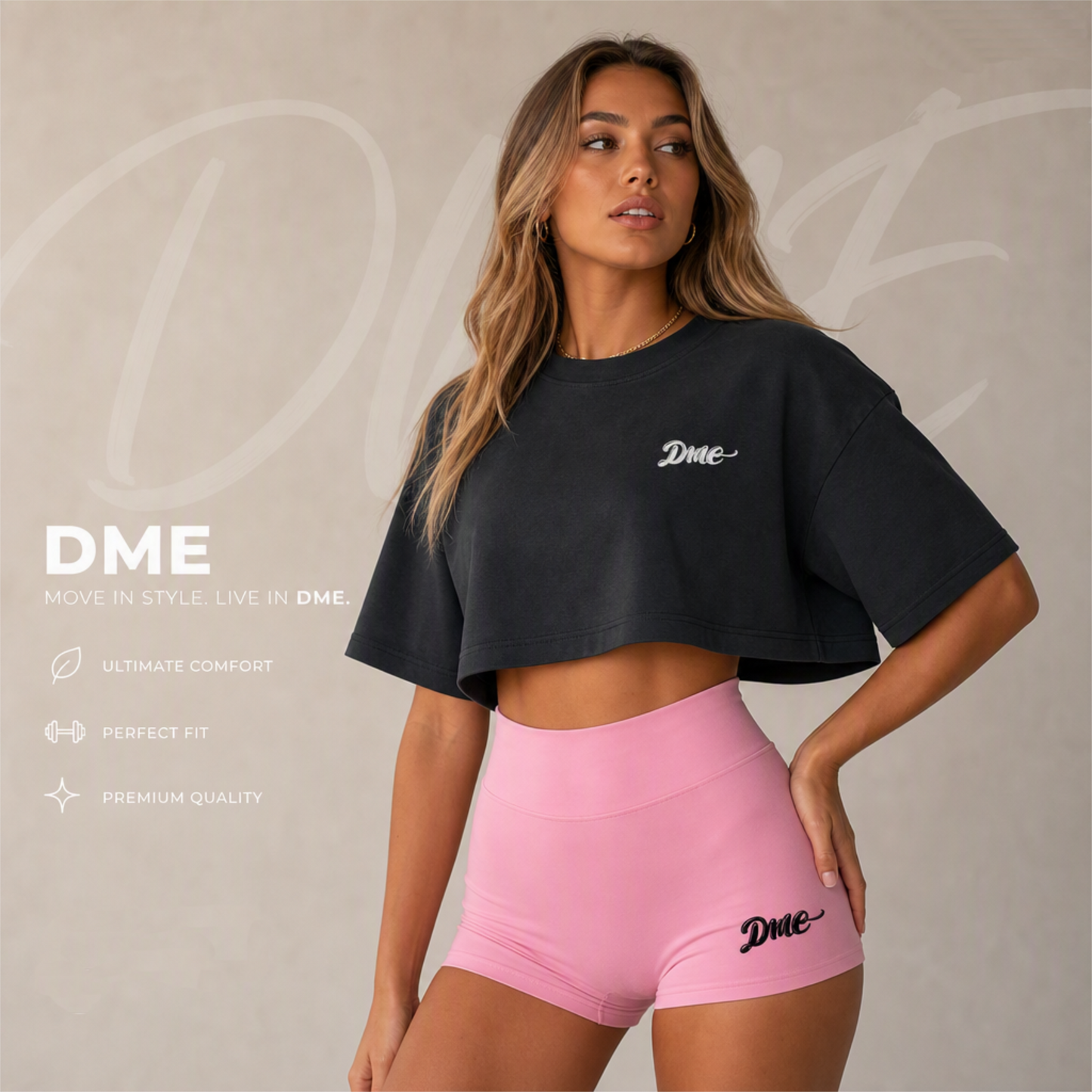 DME Women’s High Rise Yoga Shorts