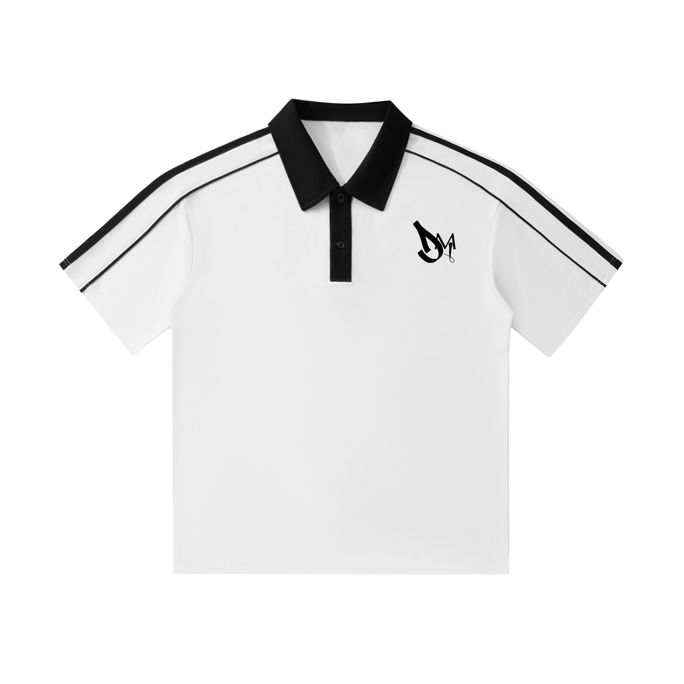 Vanity Will Forsake You Contrast Collar Short-Sleeve Polo Shirt