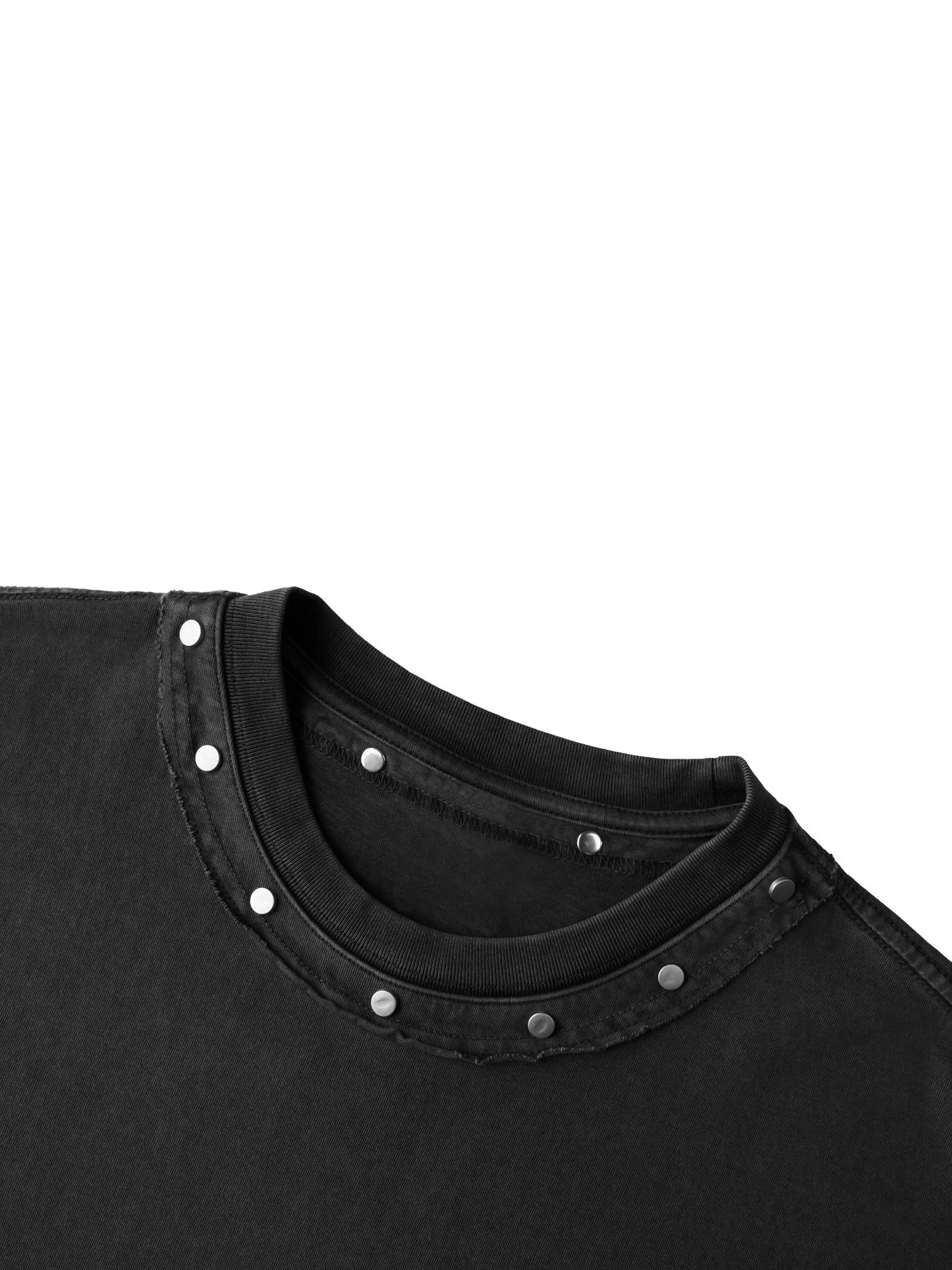 DME Gang Unisex Washed Boxy Studded T-Shirt